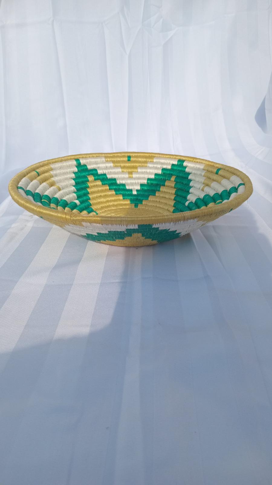 Nziza Handwoven Rwanda Agaseke Basket, 12-inch Sisal Wall Decor ...