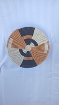 Nziza Handwoven Rwanda Agaseke Basket, Colorful African Wall Decor, Woven Art Accent product logo