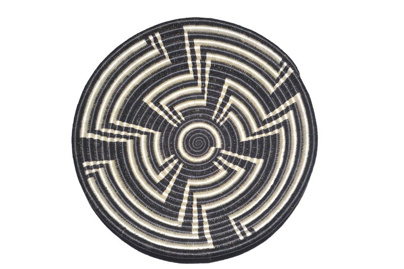 Handwoven Rwanda Agaseke Basket, African Home Decor Wall Hanging ...