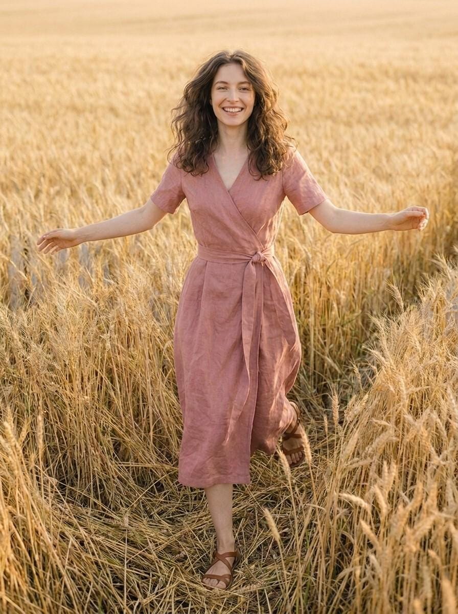 dusty rose dress casual Long Dusty Rose A-Line Prom Dress with Cap Sleeves– PromGirl main image 1