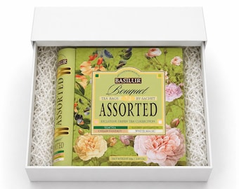Bouquet Exclusive Green Tea Book - 32 Enveloped Tea Bags - 4 Flavours