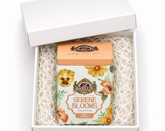 Serene Blooms Luxury Tin Caddy - Petal Harmony - 75G Loose Leaf