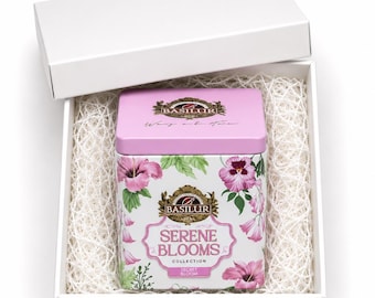 Serene Blooms Luxury Tin Caddy - Secret Bloom - 75G Loose Leaf