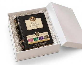 Gin & Tonic Tea- Black Limited Edition -32 Enveloped Tea Bags - 4 Flavours