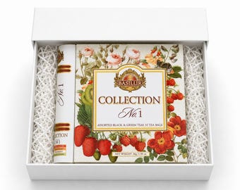 Basilur Tea Book Collection No:1 - 32 Enveloped Tea Bags - 4 Flavours