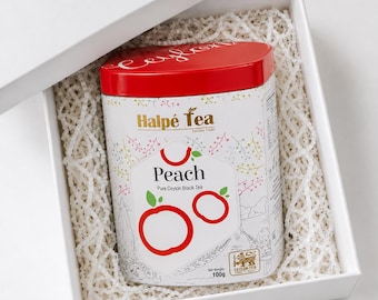 Peach Flavoured Black Tea – Premium Loose Leaf Tea (100g)