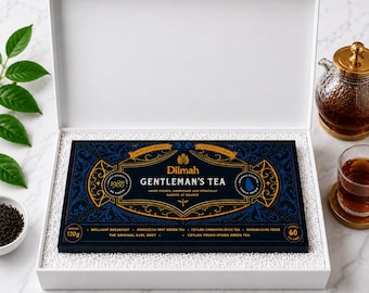 Gentleman Tea - Variety Gift Pack  - 60 Individually Wrapped Tea Bags