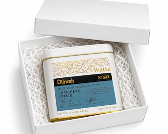 Craighead Estate Watte Ceylon Black Tea Tin Caddy - 125g Loose Leaf, Single Garden