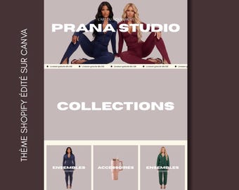 Thème Shopify + Bannières Canva personnalisables