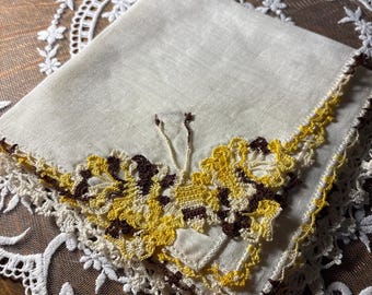 Pañuelos de lino vintage para mujer