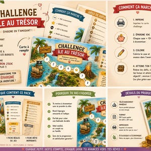 Kawaii-Spar-Challenge | Druckbare Schatzkarte | Lustiger Budget-Tracker | 250 € Ziel | PDF-Sparspiel