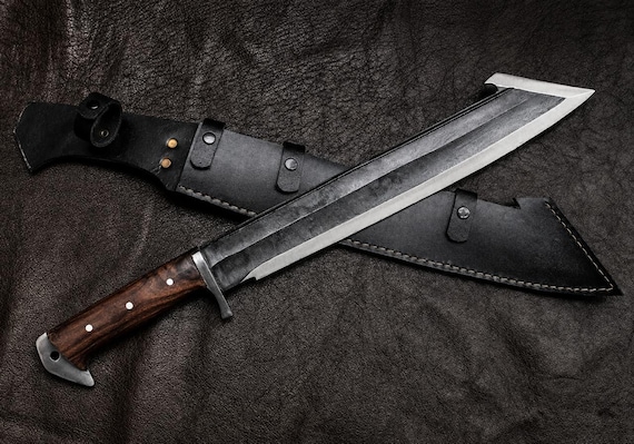 Hand Forged 1095 Steel Machete – Rosewood Handle