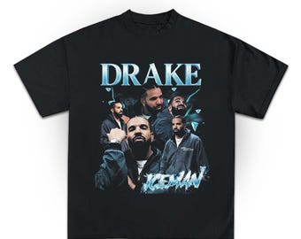 Drake T Shirt, ICEMAN Bootleg Shirt, Habibti Album Graphic Tee, Vintage Hip Hop Concert T-Shirt