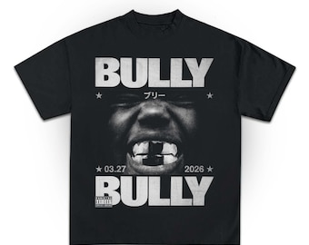 Grafisch T-shirt Kanye West Bully, uniseks T-shirt, hiphop rapmuziek, ingekleurde albumhoes Bully