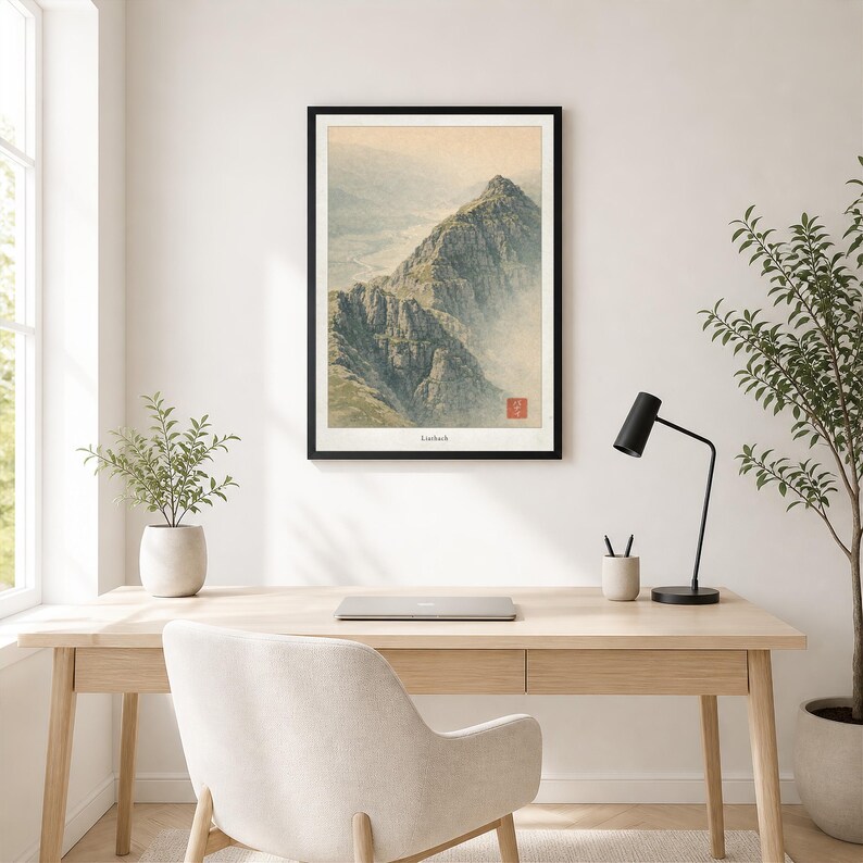 Liathach Print, Scottish Highlands Mountain Wall Art, Quiet Peaks ...
