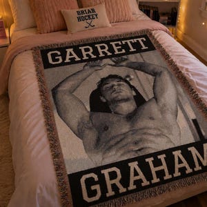 Garrett Graham Shirtless Off Campus Woven Blanket 52x37