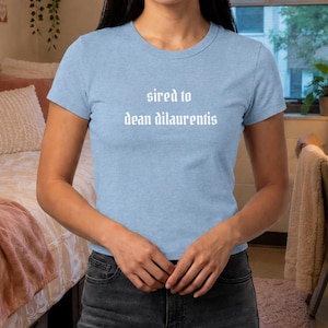 Sired to Dean DiLaurentis Baby Tee | Off Campus Cropped Graphic Tee