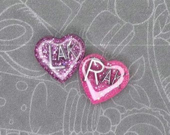 Xray Markers - TINY glittery hearts 2 initials ONLY