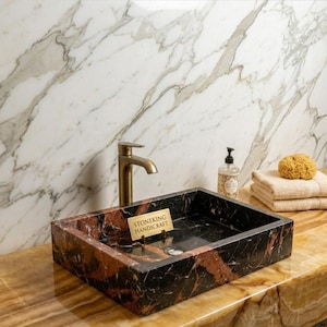 Nero Portoro Marble - Etsy