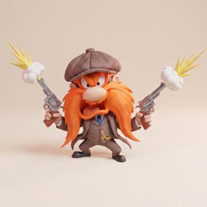 Yosemite Sam Figure - Etsy