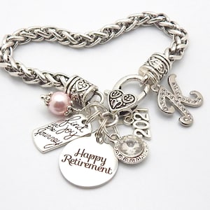 RUHESTAND GESCHENK- Ruhestand Armband-Ruhestand Schmuck-Finden Sie die Freude an der Reise Glückwünsche Geschenk-Ruhestand Geschenke für Frauen-2025Year