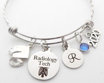Radiology Tech Gift- Graduation Gift-Radiology Tech Jewelry-Radiography-X Ray Technician-X-Ray Department-radiology technician Bracelet