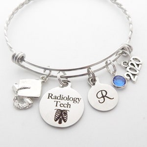 Radiology Tech Gift- Graduation Gift-Radiology Tech Jewelry-Radiography-X Ray Technician-X-Ray Department-radiology technician Bracelet