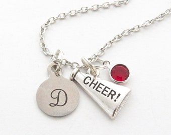 Personalized CHEERLEADER Necklace-Cheer Team NECKLACE-Cheerleader Cheerleading Gifts-Gift for Team-Cheer Squad Gifts-Cheerleading Coach Gift