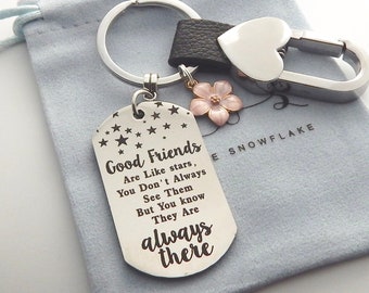 Best Friends Gift for Women Friendship Gifts Friend Keychain Long Distance Friend  Unbiological Sister Soul Sister Friend gift