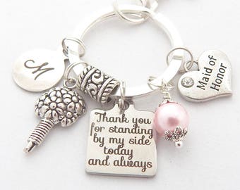 Maid of honor key chain Huge sale Maid of honor Keychain jewelry Wedding jewelry Maid of honor key chain Huge sale Maid of honor Keychain jewelry Wedding jewelry