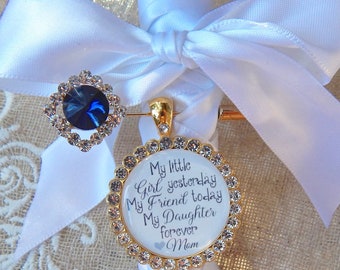 BRIDE Gift From MOM, Bridal bouquet Charm, Wedding Bouquet Charm, Gifts for Women, Today a Bride, Mother Daughter Wedding Gift Decorative pi