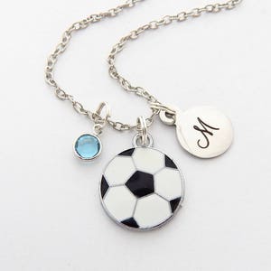 Soccer Ball Necklace, SOCCER Gift, Personalized Soccer Team Gift, Soccer Player Jewelry for girls, kid soccer, Soccer Coach, Soccer mom