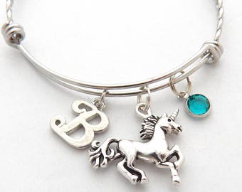 Unicorn Bracelet, Valentines day gift, magical pony, Unicorn Jewelry, Fairytale Jewelry, Mythical horse, children jewelry, Gift for Children