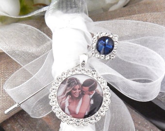 Memorial Bouquet Photo Charm Unique Wedding Gift Charms with Family Photo -Groom Gift for Her Photo Bouquet for Her Wedding Keepsake DIY