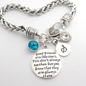 Good Friends are like Stars BRACELET, Personalized Gifts for Friends, Best Friends, Friendship, Going Away, Good friends are always there