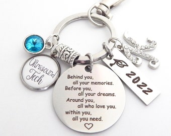 Ultrasound Tech Graduation Gift, Ultrasound Technician Sonography Graduate Keychain, Ob gyn Sonography Jewelry, Medical Sonogram