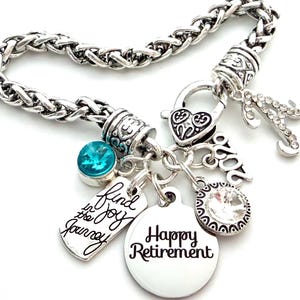 RETIREMENT GIFT- Retirement Bracelet-Retirement Jewelry-Find the Joy in the Journey Congratulations Gift-Retirement Gifts for Women-2026Year