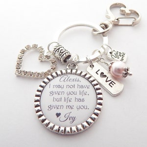 STEP DAUGHTER Gifts, Adoption Gift, Wedding Adopted Daughter Jewelry, Foster Child, Blood Daughter-Stepdaughter Gift, life gave me you gifts