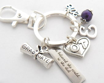 Personalized Occupational Therapist Gift, OT Graduation Keychain, She believed she could, College Graduation Occupational therapist Jewelry