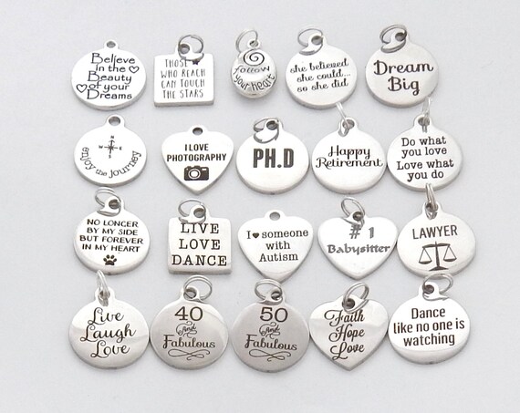 Dodaj Urok Cytaty Nauczyciela Panele Charms Klasa 2017 Etsy