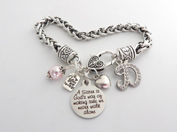 Sister Gift Personalized Sister Bracelet Maid of Honor SISTER