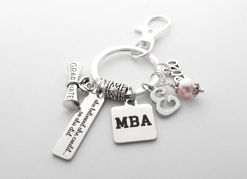 MBA Gift Mba Graduation Keychain Mba Keyring Mba Science Etsy