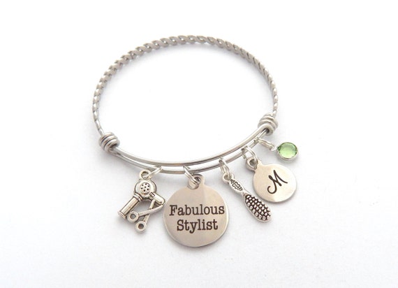 Personalized Hairstylist Bracelet Gifts For Hairdresser Etsy