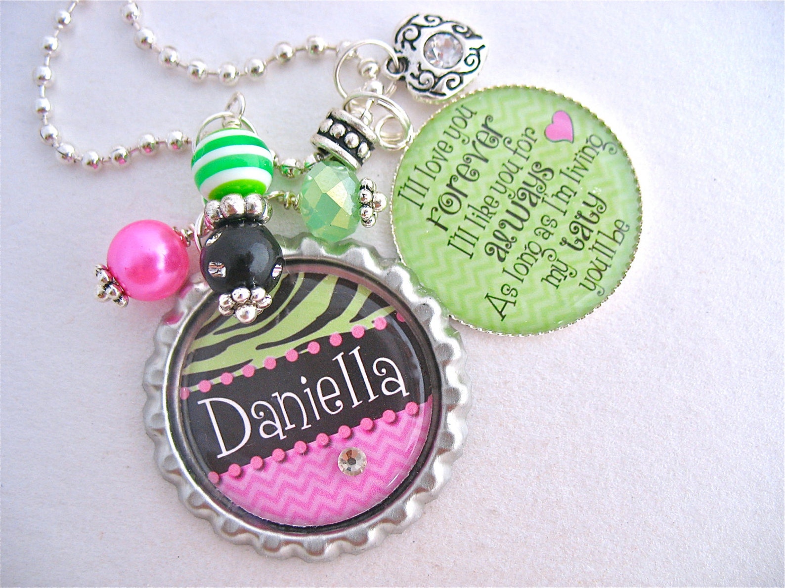 PERSONALIZED Little Girl NecklaceLittle Girl Valentines Day Etsy