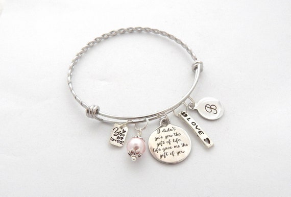 STEP DAUGHTER Gift, ADOPTION Bracelet, Adopted Daughter Gift, Step daughter Wedding gift-Gift from Step Mom, From Step Dad-Foster Child Gift