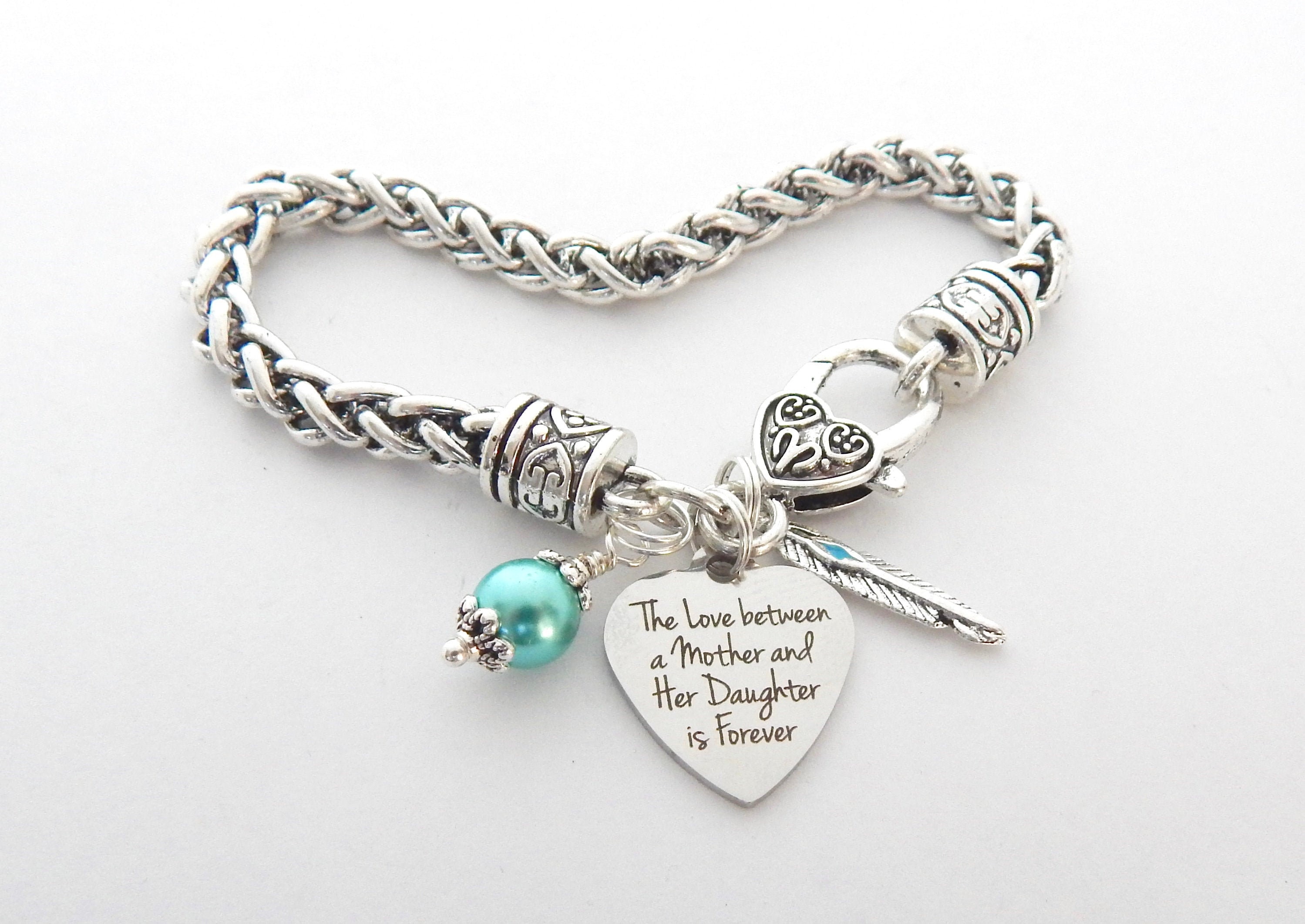 MOTHER DAUGHTER Gift Bridal Bracelet Wedding Jewelry Etsy