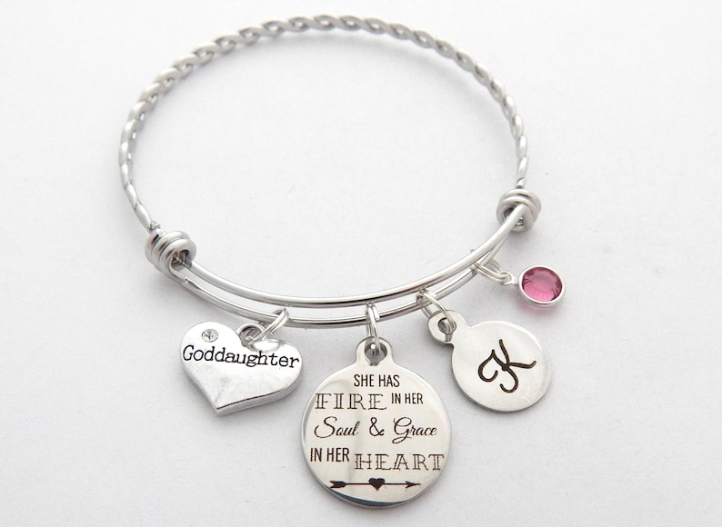GODDAUGHTER GIFTPersonalized Goddaughter Bracelet Godchild Etsy
