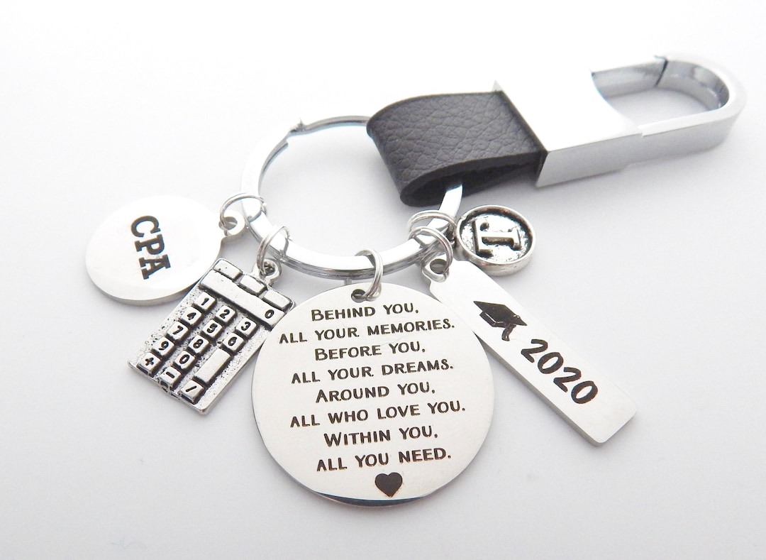 CPA Graduation Gift- CPA Keychain-giftsfor Him-certified Public ...