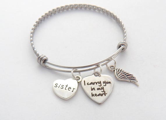 Sister memorial bracelet deals