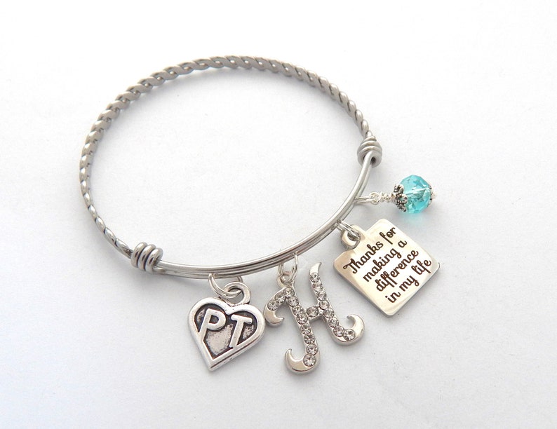 DPT Graduate Gift-Doctor of Physical Therapy Graduation Bracelet,-Physical Therapist Jewelry-Doctor Grad-Medical Charm Bracelet-DPT Gift